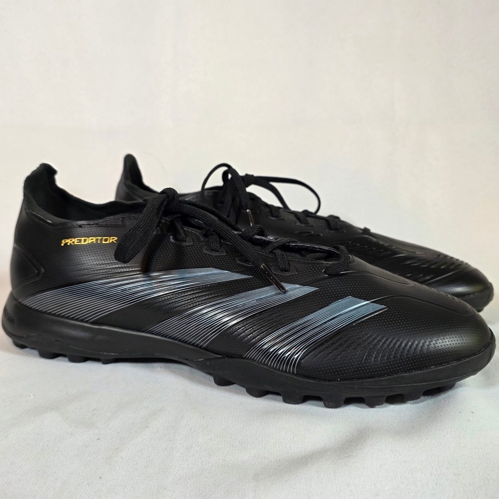 NWOB adidas Predator 24 League Black Mens 11 Turf Soccer Shoes Hybridfeel Cleat